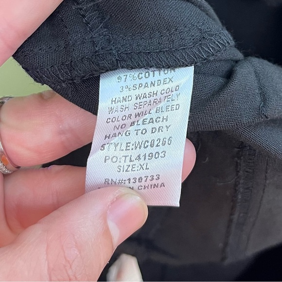 NWT Umgee Black Moto-Style Joggers with Ribbed Panels and Zip Pant Leg SZ XL - Picture 6 of 6